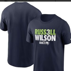 Nike Seahawks Blue and Green Short Sleeve Tee